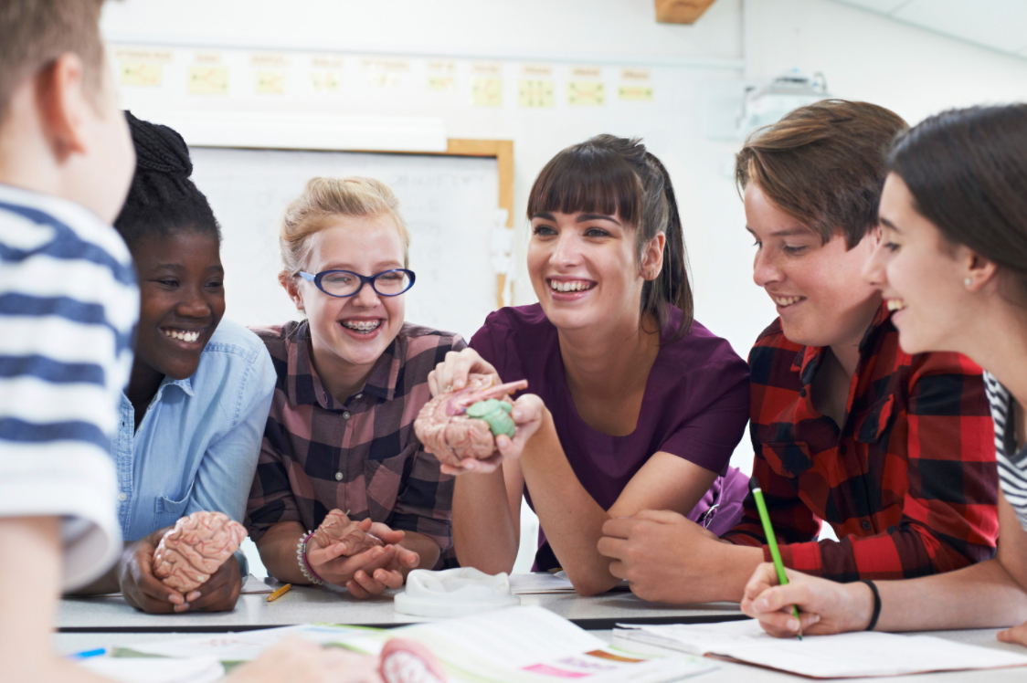 group of IB biology students