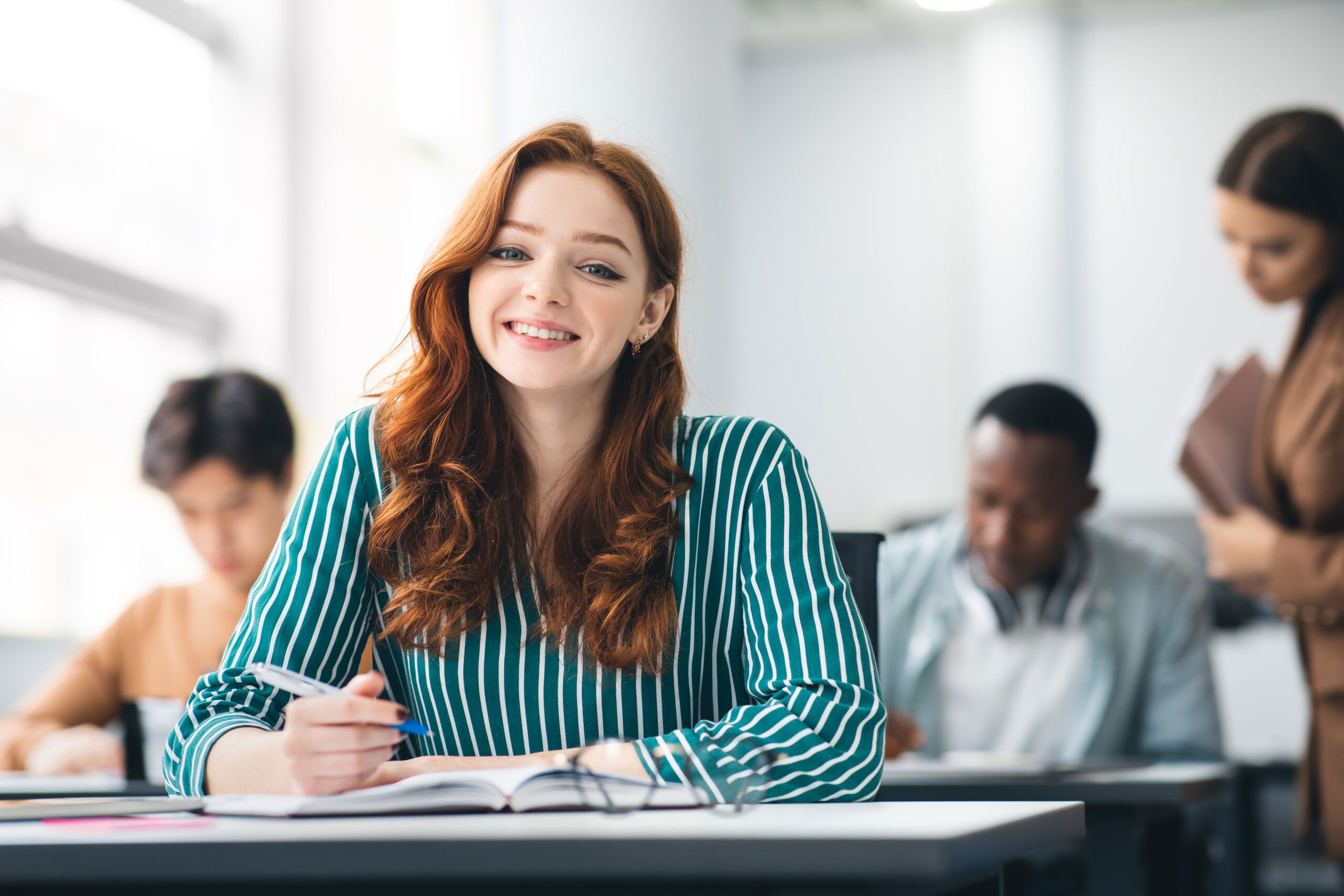 smiling IB Economics student