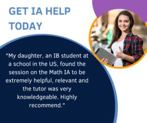 IB IA student and quote